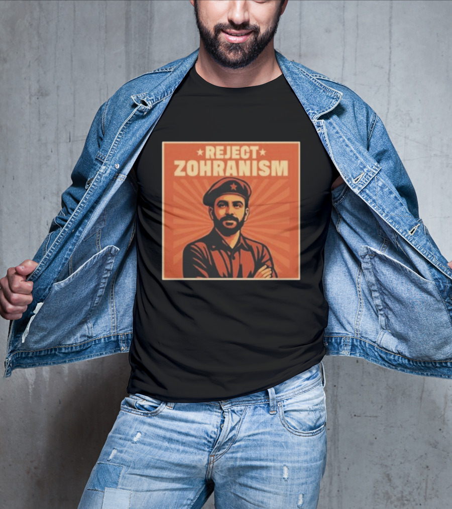 REJECT ZOHRANISM Retro Revolution Style Image T-Shirt
