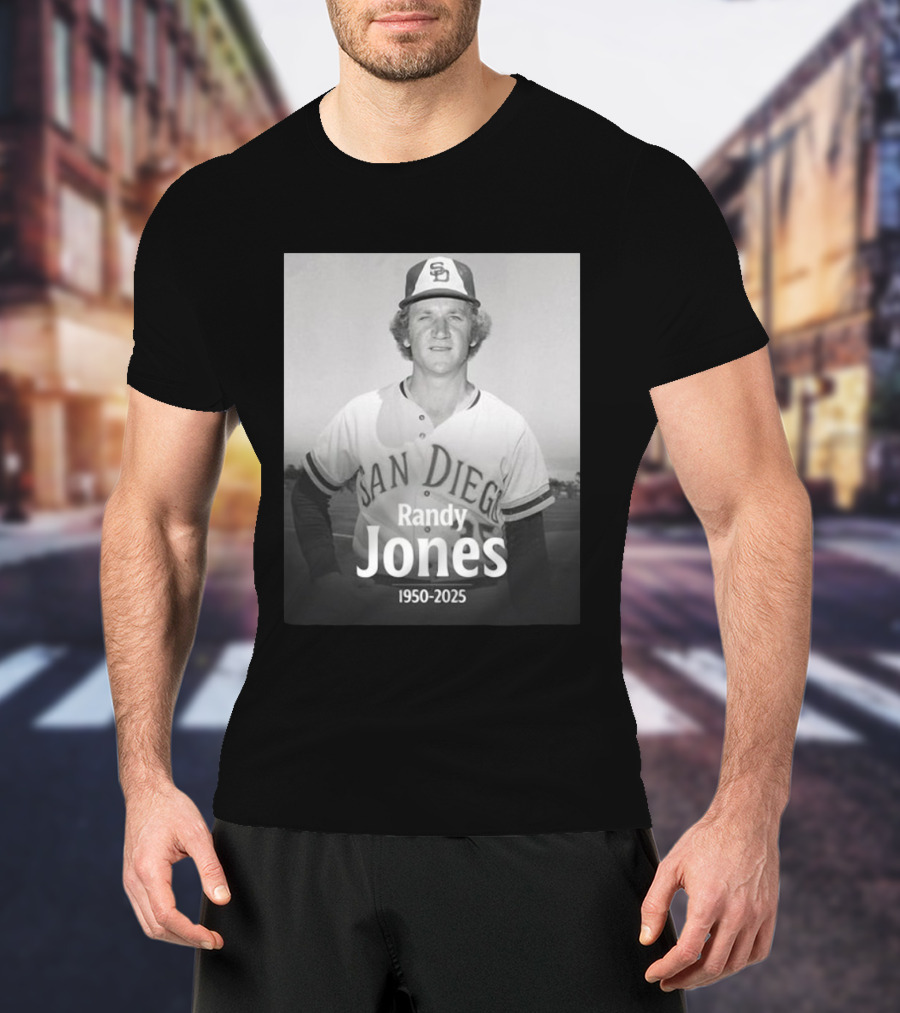 San Diego Randy Jones 1950-2025 SD Padres Baseball Legend T-Shirt