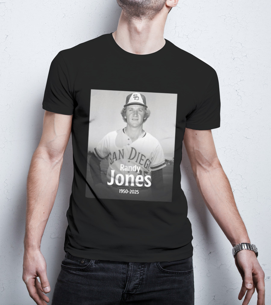 San Diego Randy Jones 1950-2025 SD Padres Baseball Legend T-Shirt