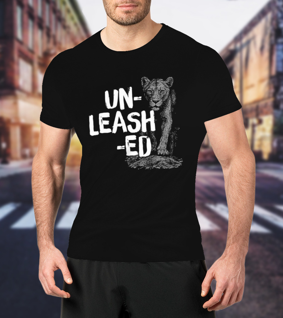 Unleashed Lion Fierce Head Logo T-Shirt