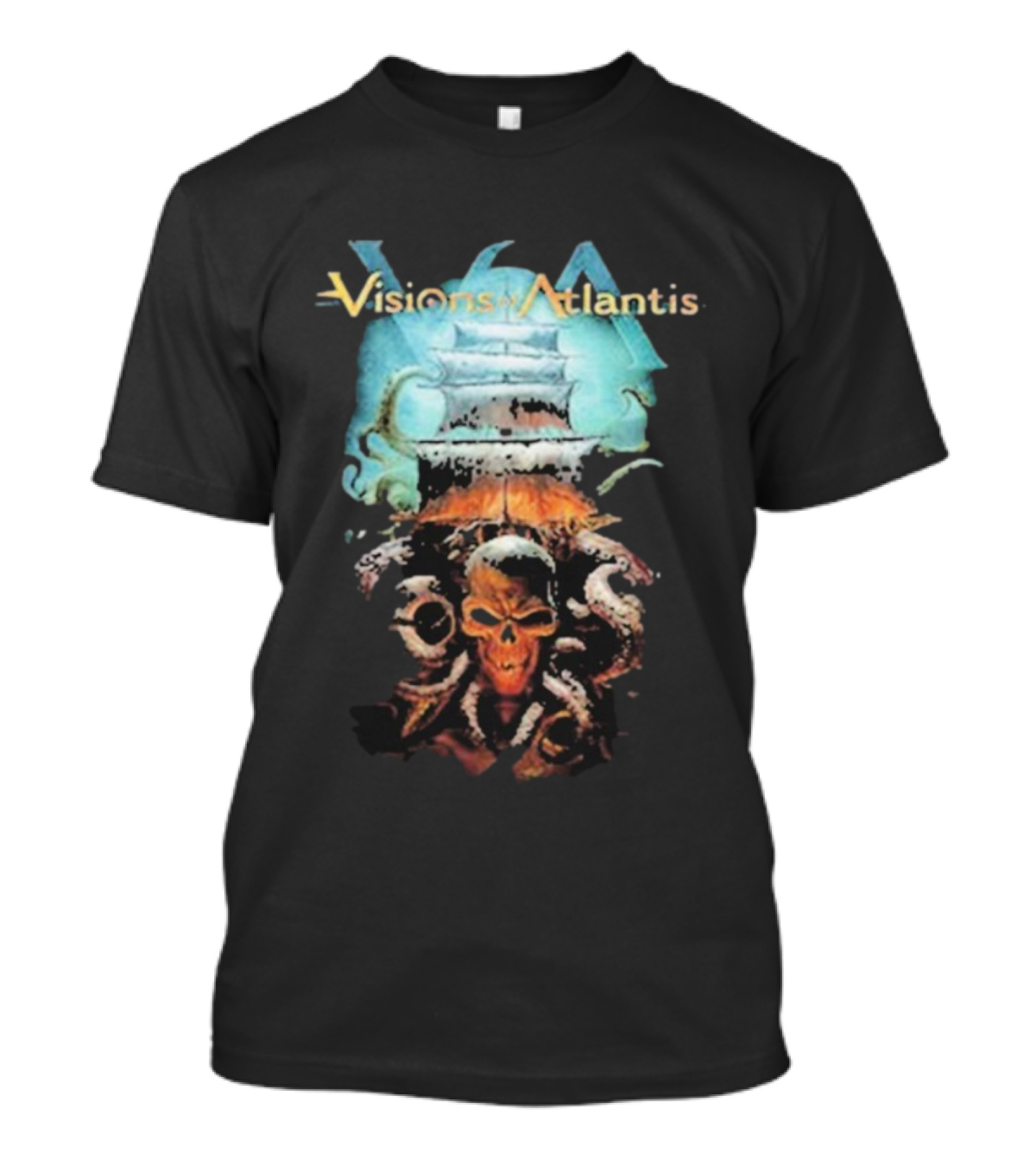 Visions Of Atlantis Skull And Tentacles T-Shirt