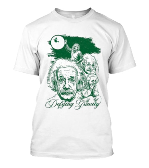 Albert Einstein Defying Gravity Science Concept T-Shirt