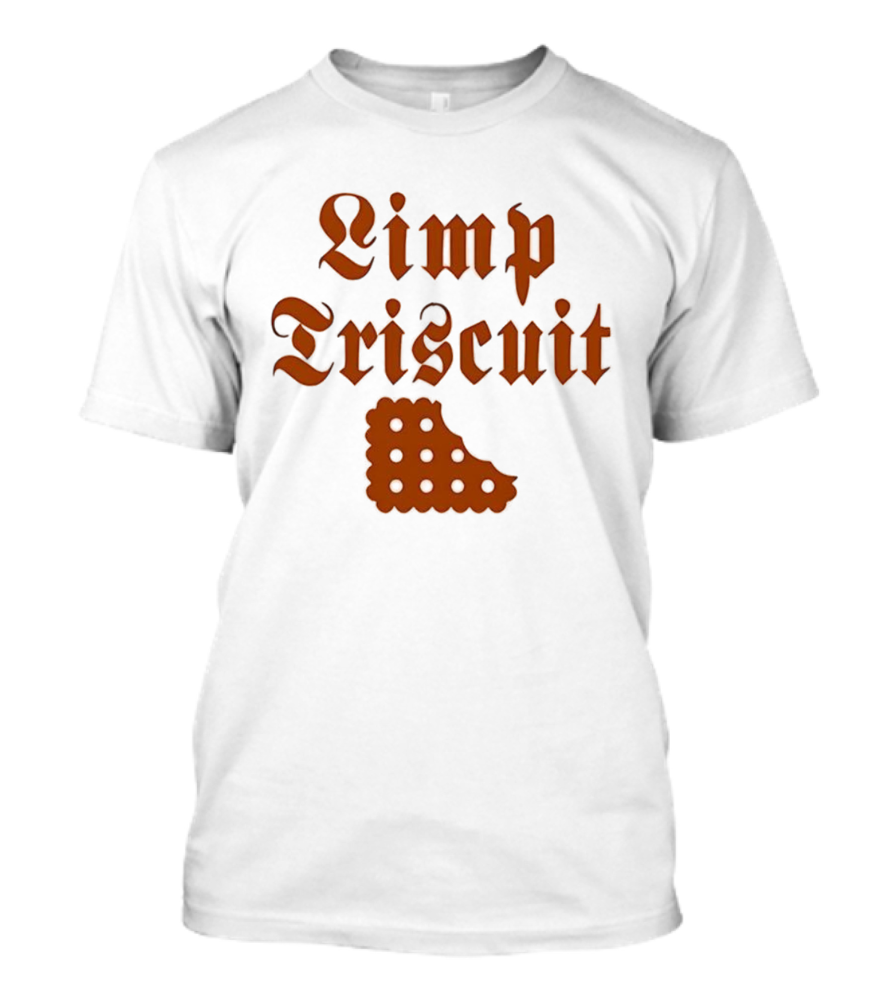 Limp Triscuit Waffle Styled Crackers With Fun Eyes T-Shirt