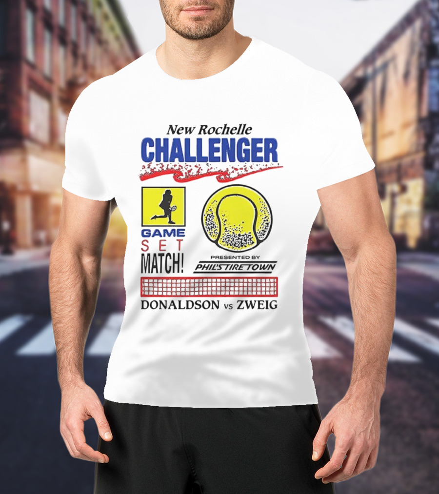 New Rochelle Challenger Game Set Match Tennis Tournament Donaldson Zweig Invitational T-Shirt