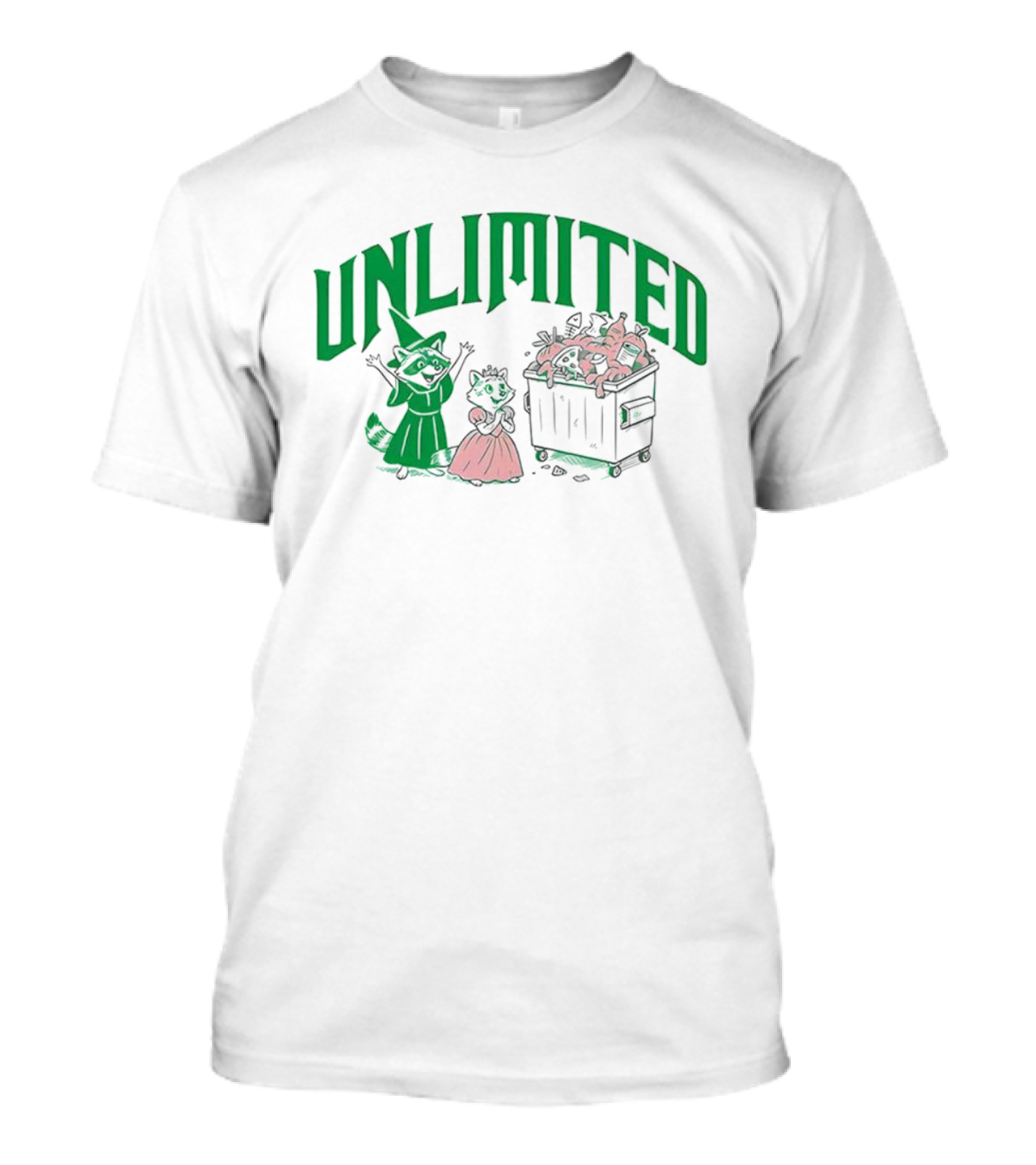 Unlimited Raccoon Trash Wizard And Princess Celebration T-Shirt