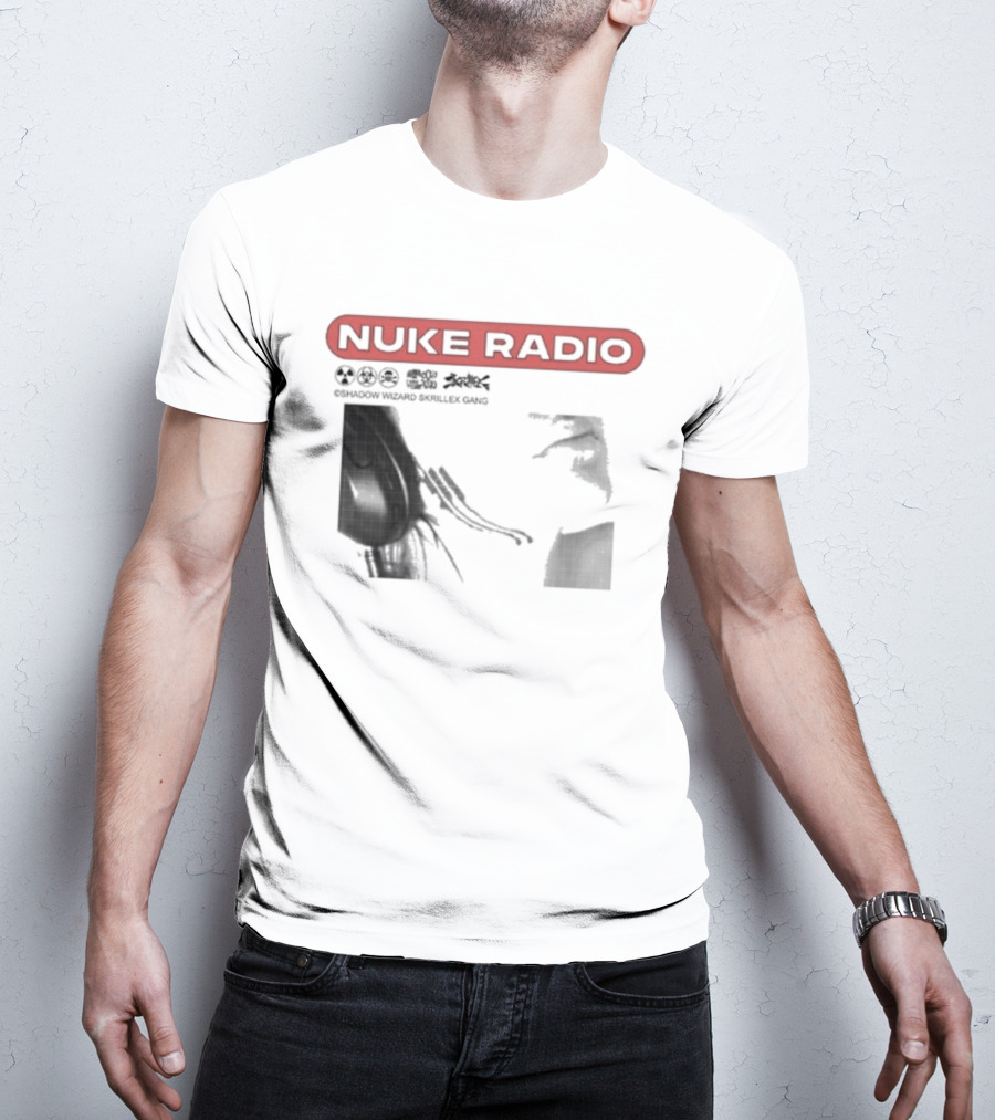 Nuke Radio Shadow Wizard Skrillex Gang Eardrum T-Shirt