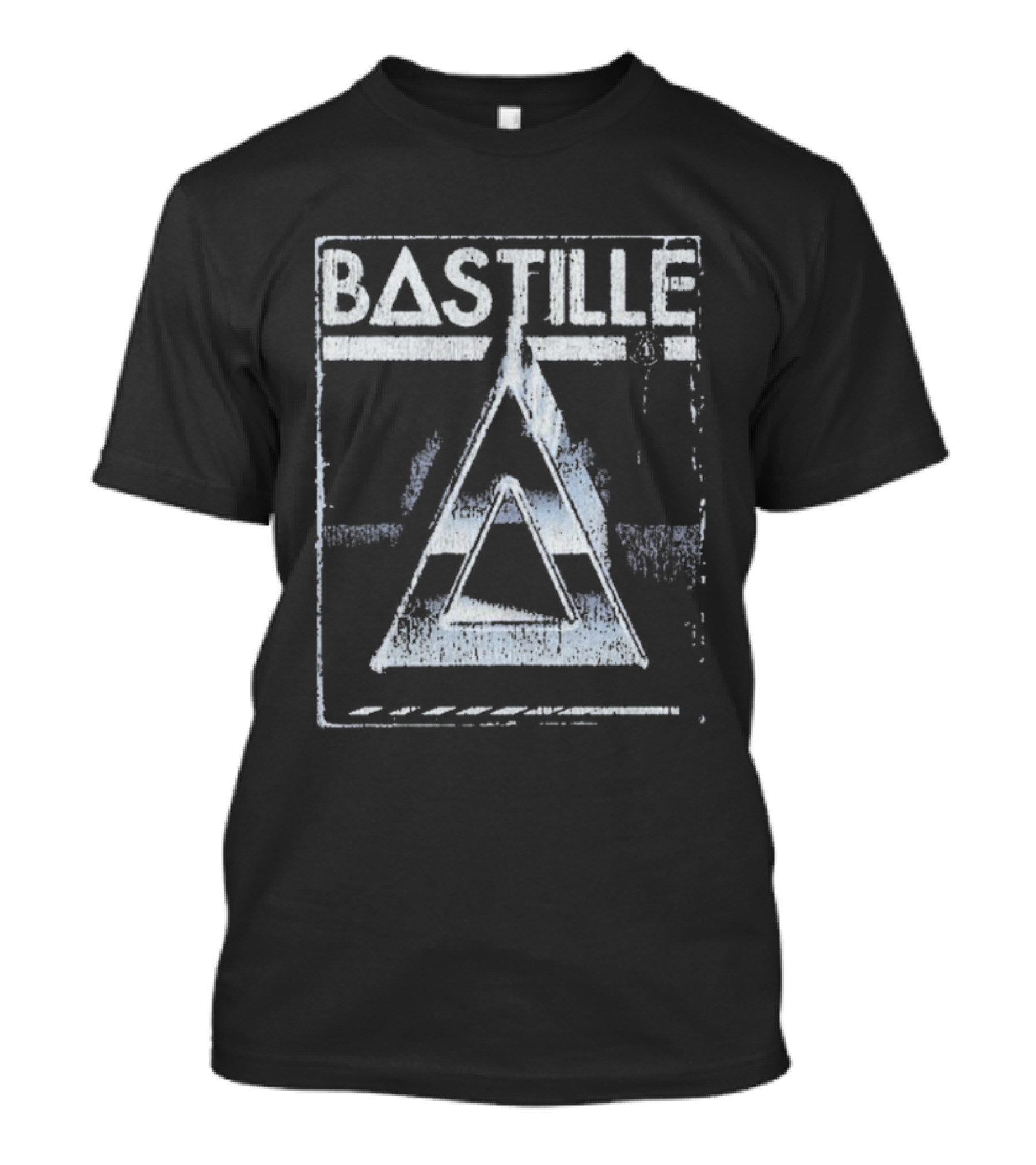 Bastille Denim Triangle Vintage VHS Style T-Shirt