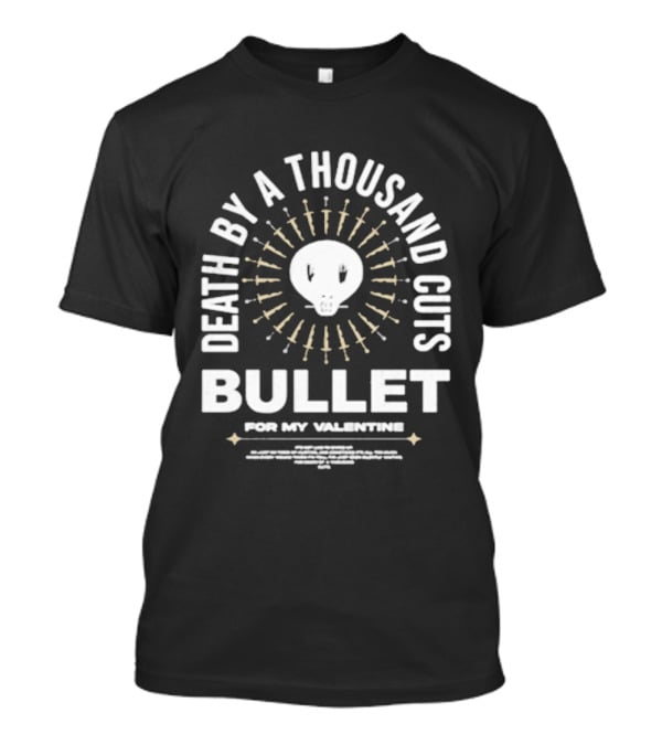 Bullet For My Valentine Death By A Thousand Cuts Skull And Swords T-Shirt