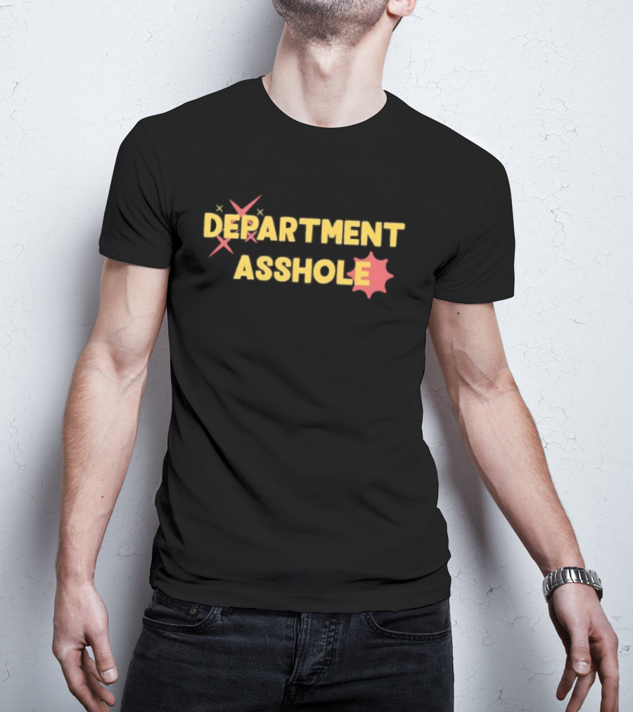 Chris Boden Department Asshole Text Humor With Star Badge Icon T-Shirt