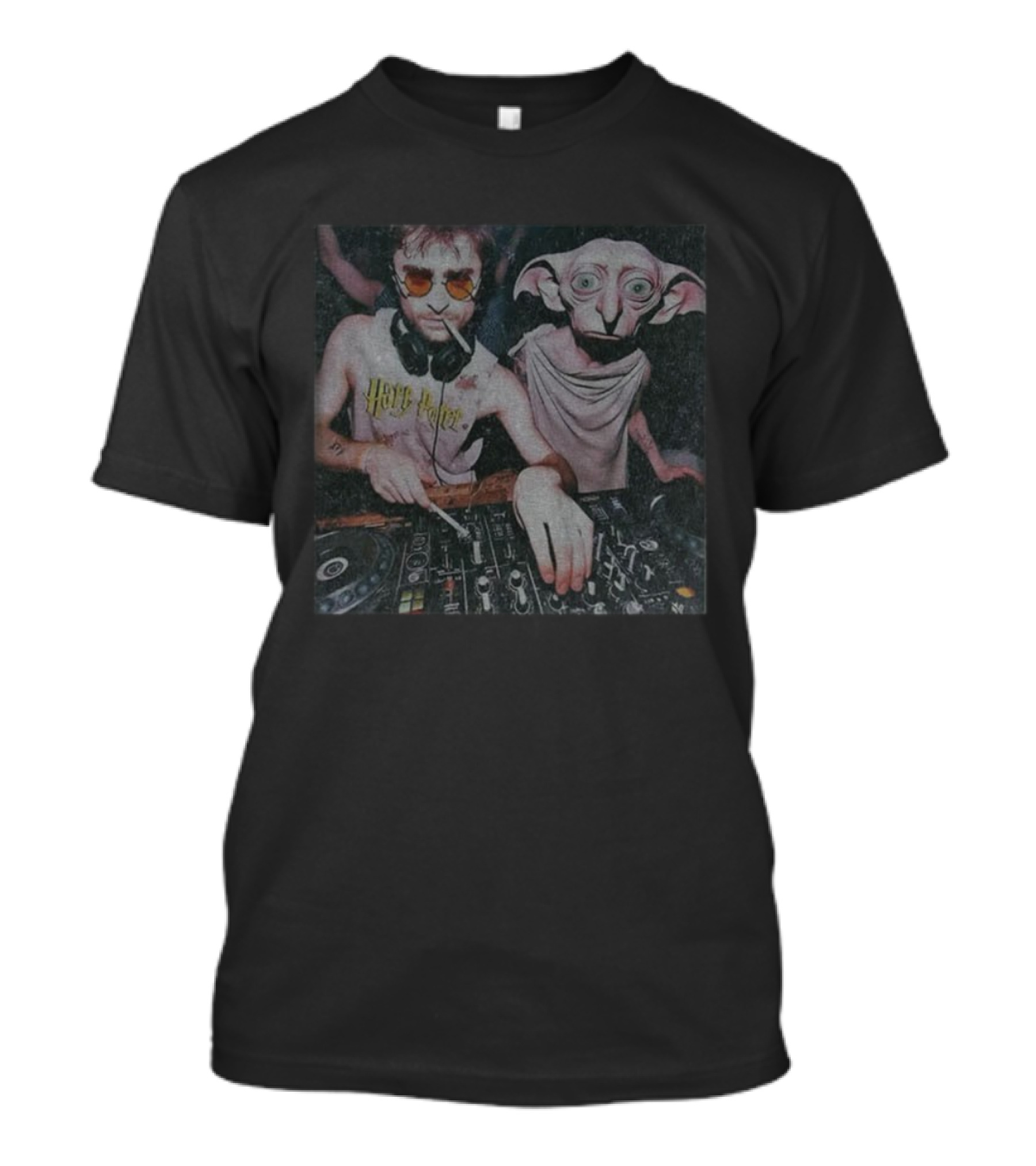 Harry Potter Dobby Vintage DJ Party Scene T-Shirt