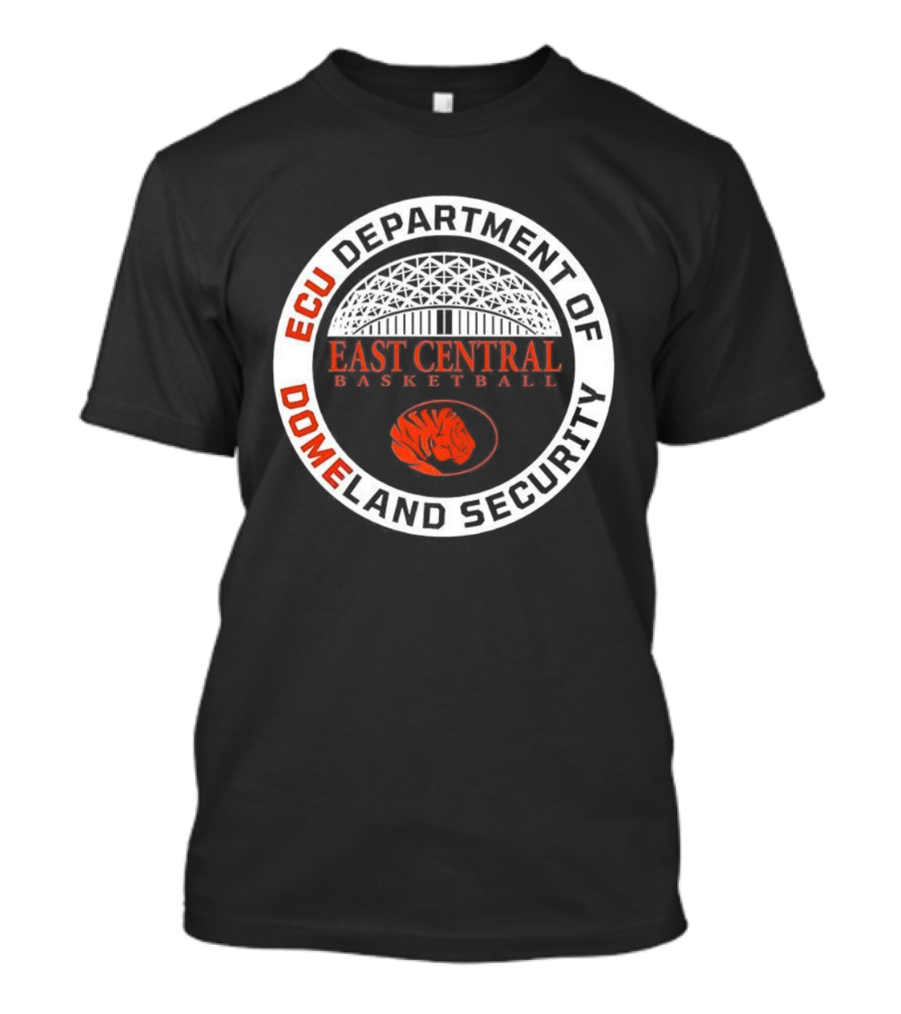 ECU Department Of Domeland Security East Central Basketball Tiger T-Shirt