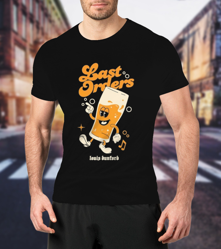 Louis Dunford Last Orders Be Lucky Animated Beer Glass T-Shirt