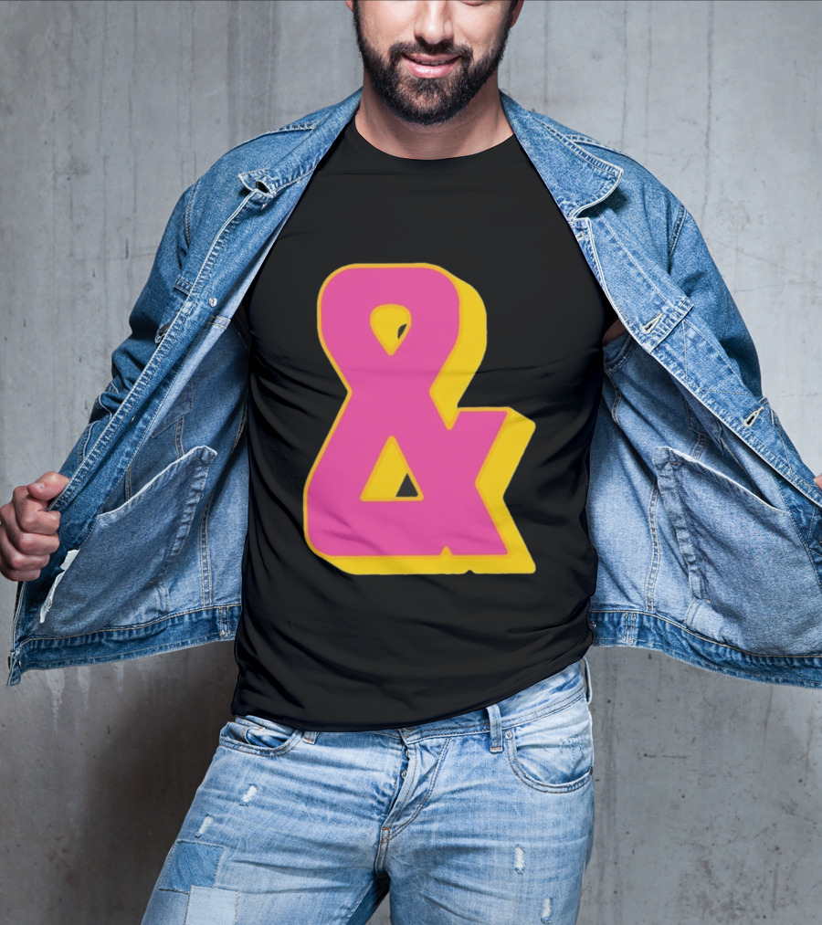 Bastille Presents Faded Ampersand Retro Style T-Shirt