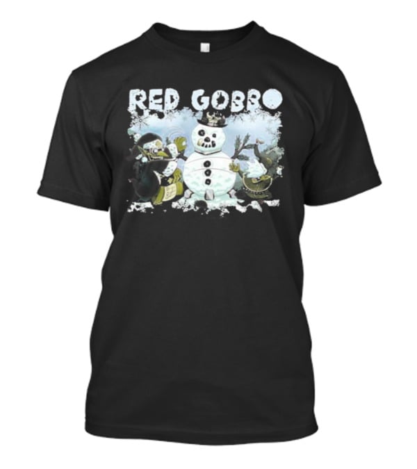 Warhammer Red Gobbo Merry Grotmas Christmas Snowman Festive Fantasy Grot Holiday T-Shirt