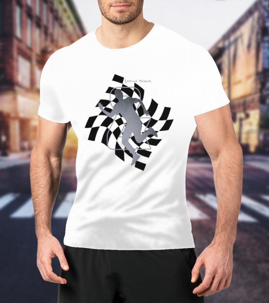 Bastille Checkered Runner Iconic Silhouette T-Shirt