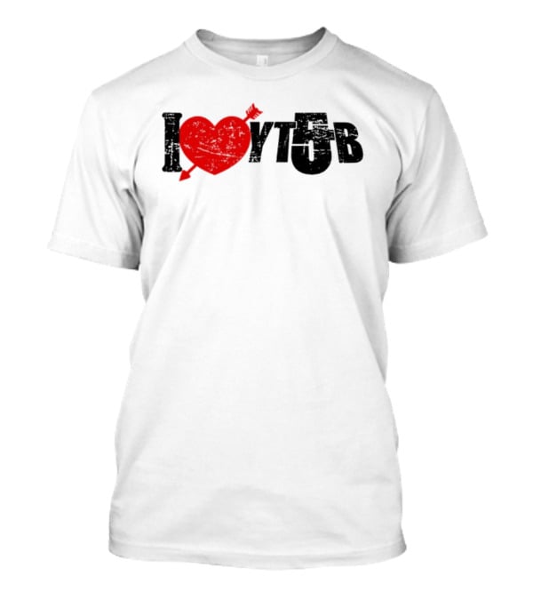 I Heart YTB Young And Bugsey Arrow Through Heart Icon T-Shirt