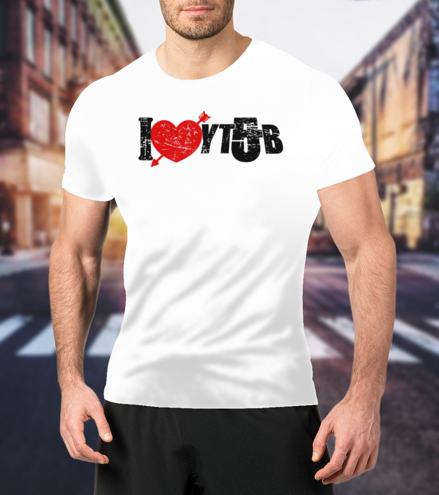 I Heart YTB Young And Bugsey Arrow Through Heart Icon T-Shirt