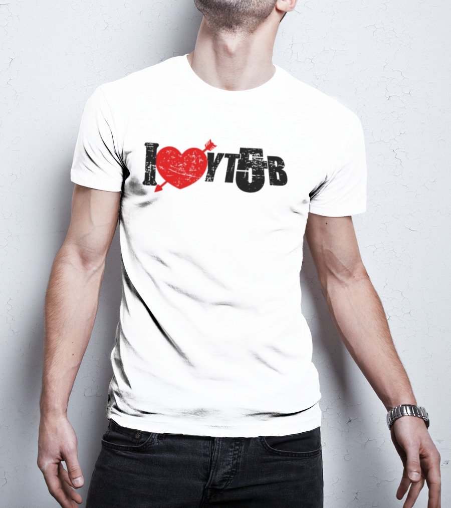 I Heart YTB Young And Bugsey Arrow Through Heart Icon T-Shirt