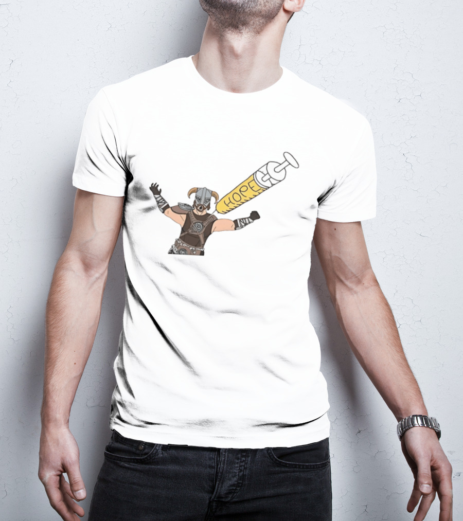 Dragonborn Youtooz Hope Syringe Helmet Warrior T-Shirt