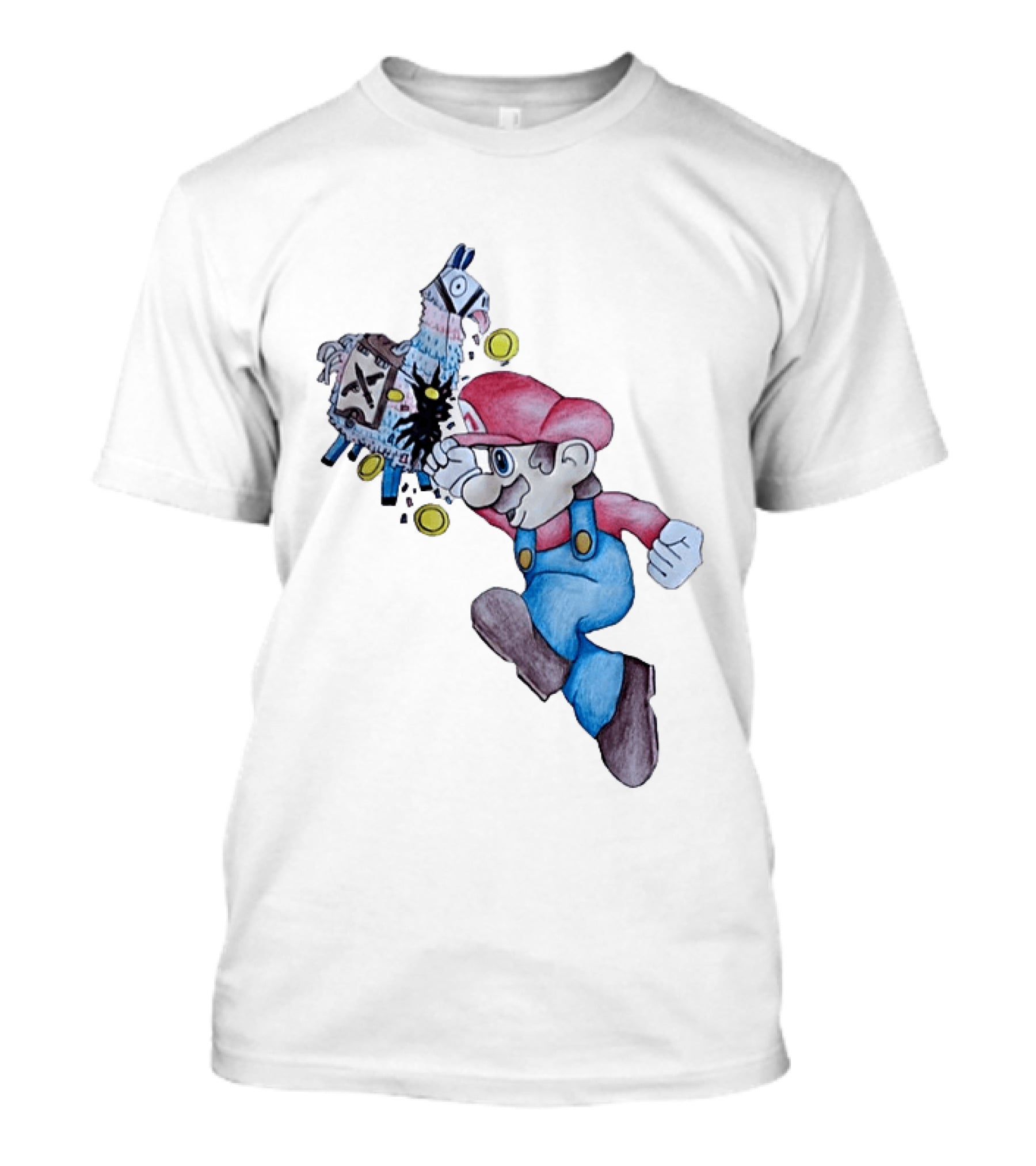 Super Mario Llama Coins Jumping T-Shirt