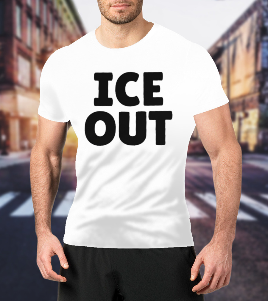 USA People Support ICE OUT Message T-Shirt