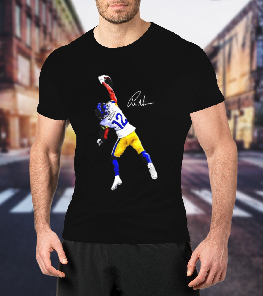 Puka Nacua 12 Los Angeles Rams Football Catch Highlight T-Shirt