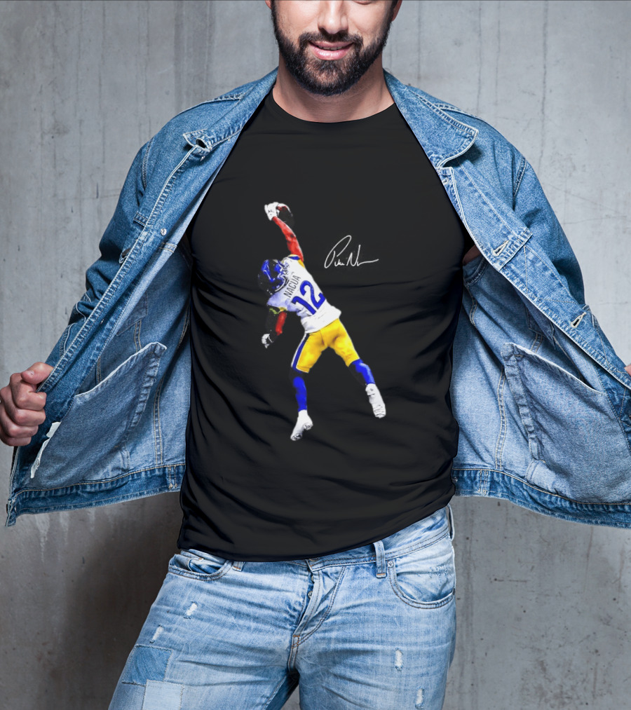 Puka Nacua 12 Los Angeles Rams Football Catch Highlight T-Shirt