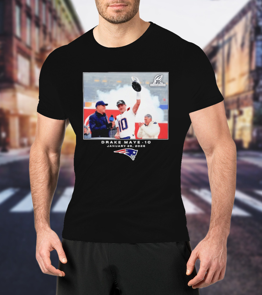 Drake Maye New England Patriots Super Bowl Champions Week 21 Big & Tall T-Shirt