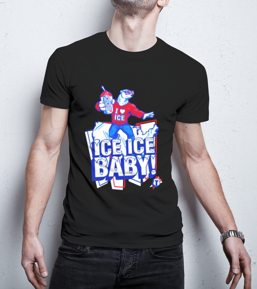 Tatum I Love Ice Ice Baby USA Polar Bear T-Shirt