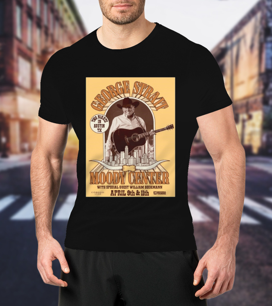George Strait Moody Center Austin TX Apr 9 11 2026 T-Shirt