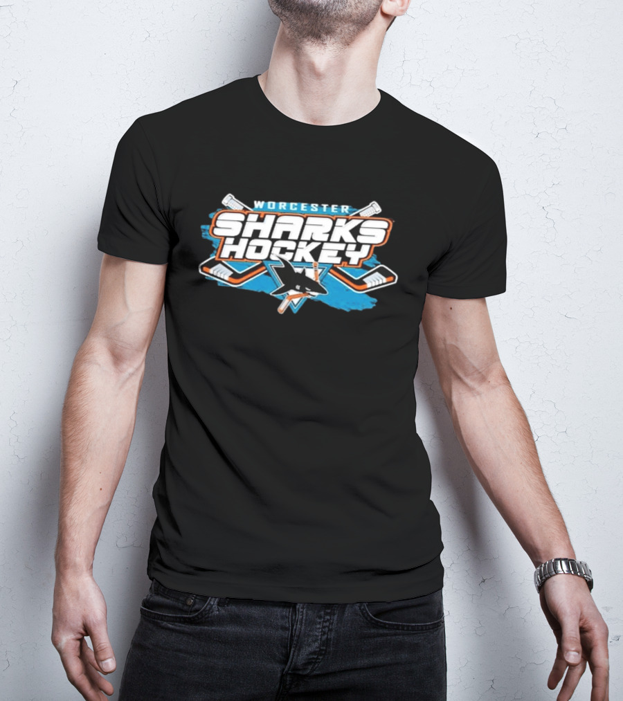 Worcester Sharks Hockey Logo Kottman T-Shirt