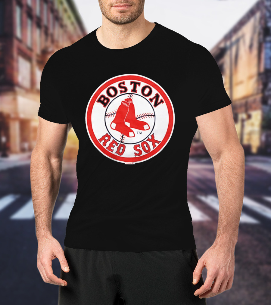 Boston Red Sox Hanging Red Socks Baseball Team T-Shirt