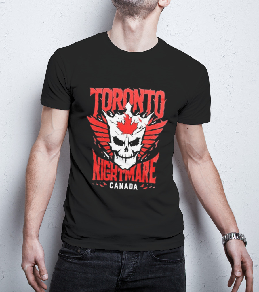 Cody Rhodes Toronto Nightmare Canada Maple Leaf Skull Wings T-Shirt