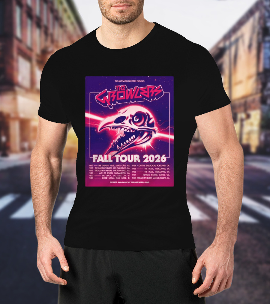 The Growlers Records Presents Fall Tour 2026 Dates Santa Cruz San Francisco Seattle T-Shirt