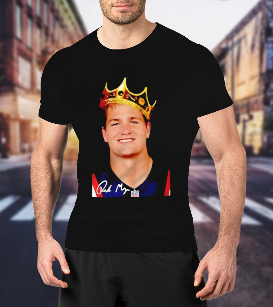 New England Patriots Drake Maye King Of The NFL Star Crown T-Shirt