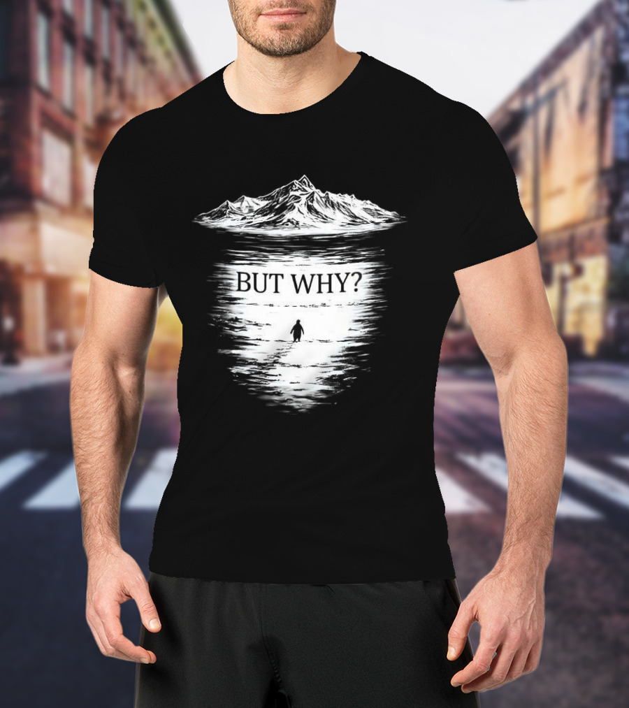 Penguins Headed Towards Mountains But Why Meme T-Shirt