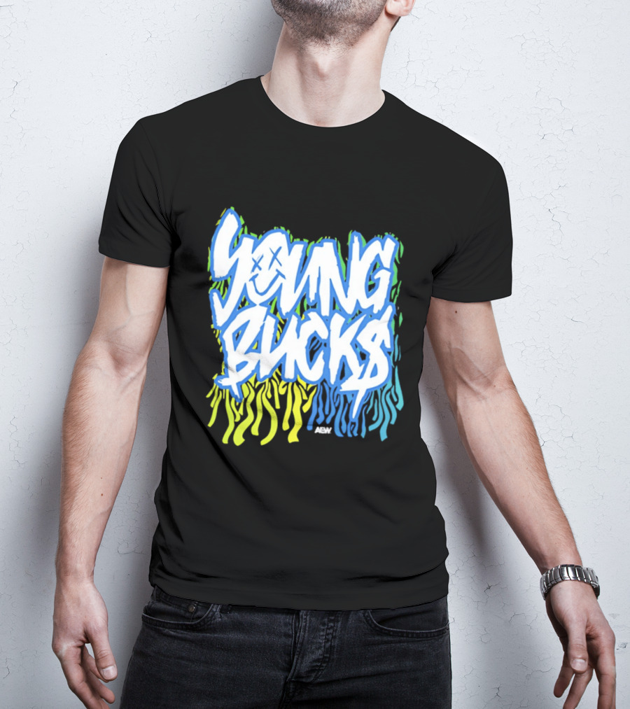 Young Bucks The Party's Back Neon Graffiti T-Shirt