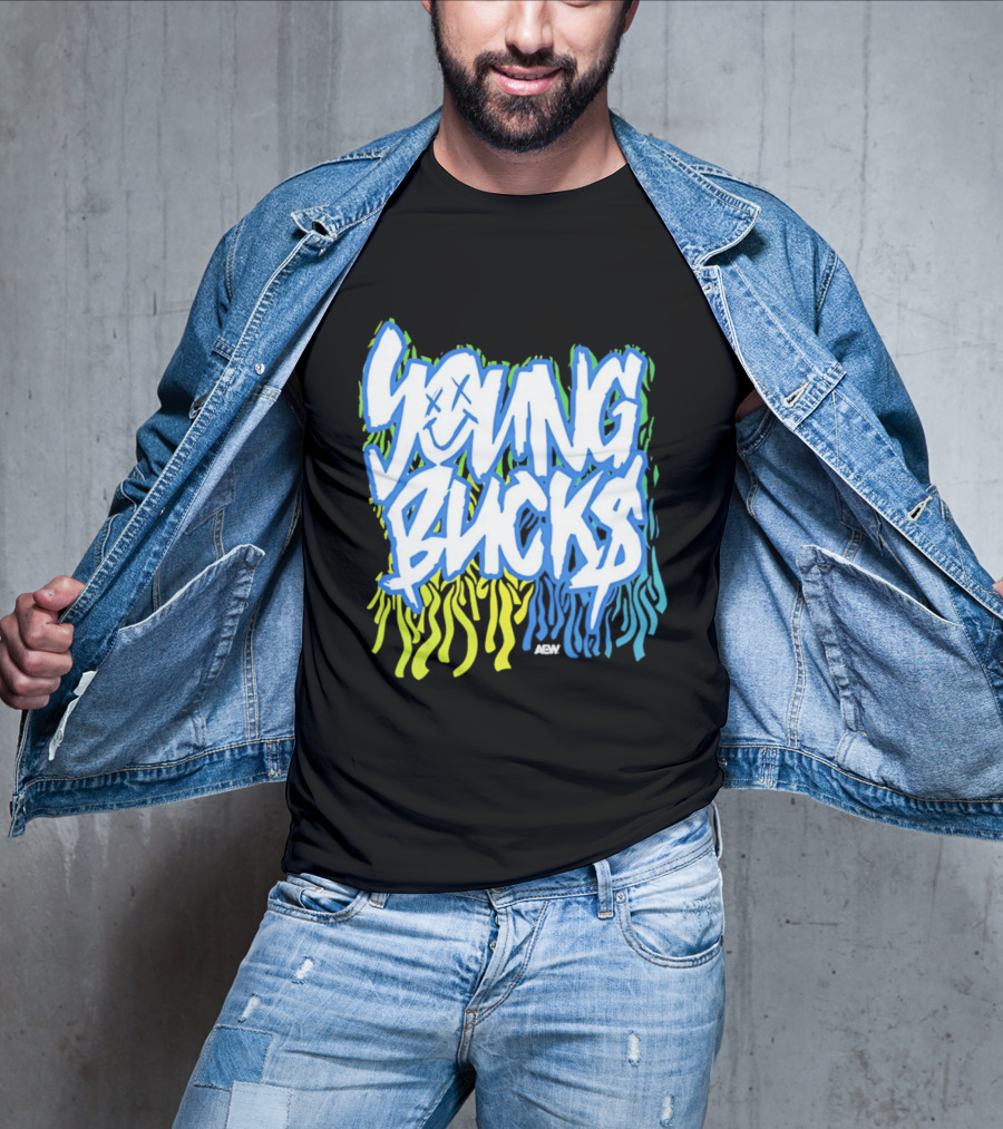 Young Bucks The Party's Back Neon Graffiti T-Shirt