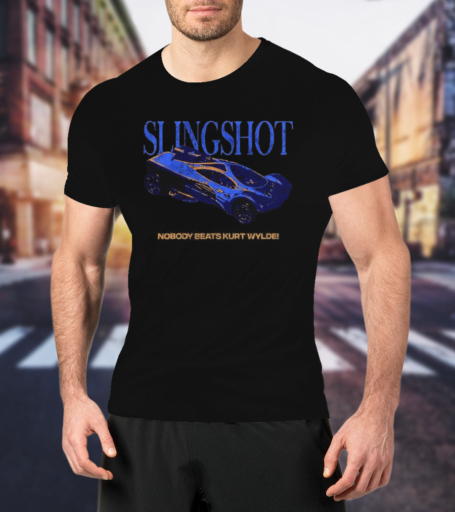 SLINGSHOT Nobody Beats Kurt Wylde Racing Car T-Shirt