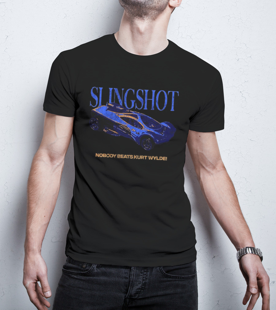 SLINGSHOT Nobody Beats Kurt Wylde Racing Car T-Shirt