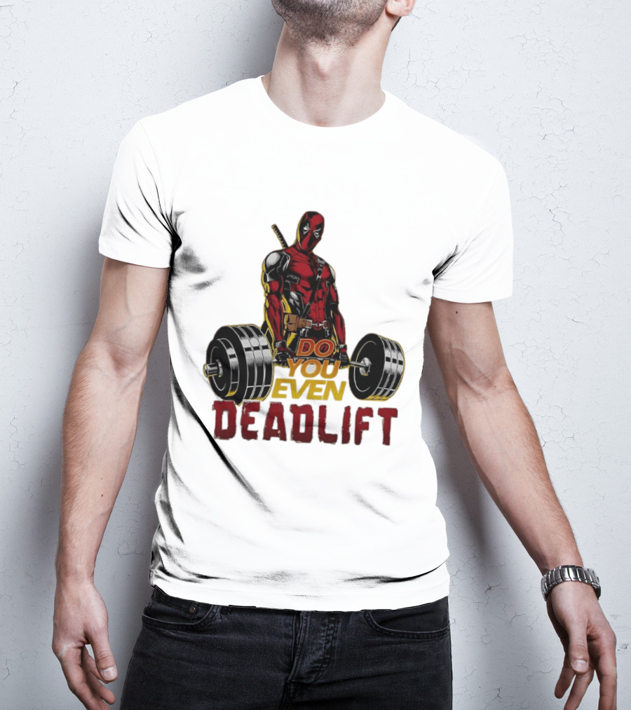 Deadpool Do You Even Deadlift Fitness Motivation Comic Character Workout T-Shirt