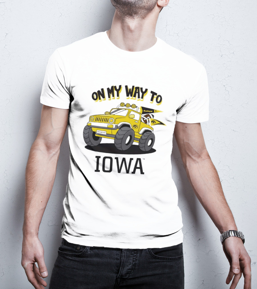 On My Way To Iowa Hawkeyes Monster Truck T-Shirt
