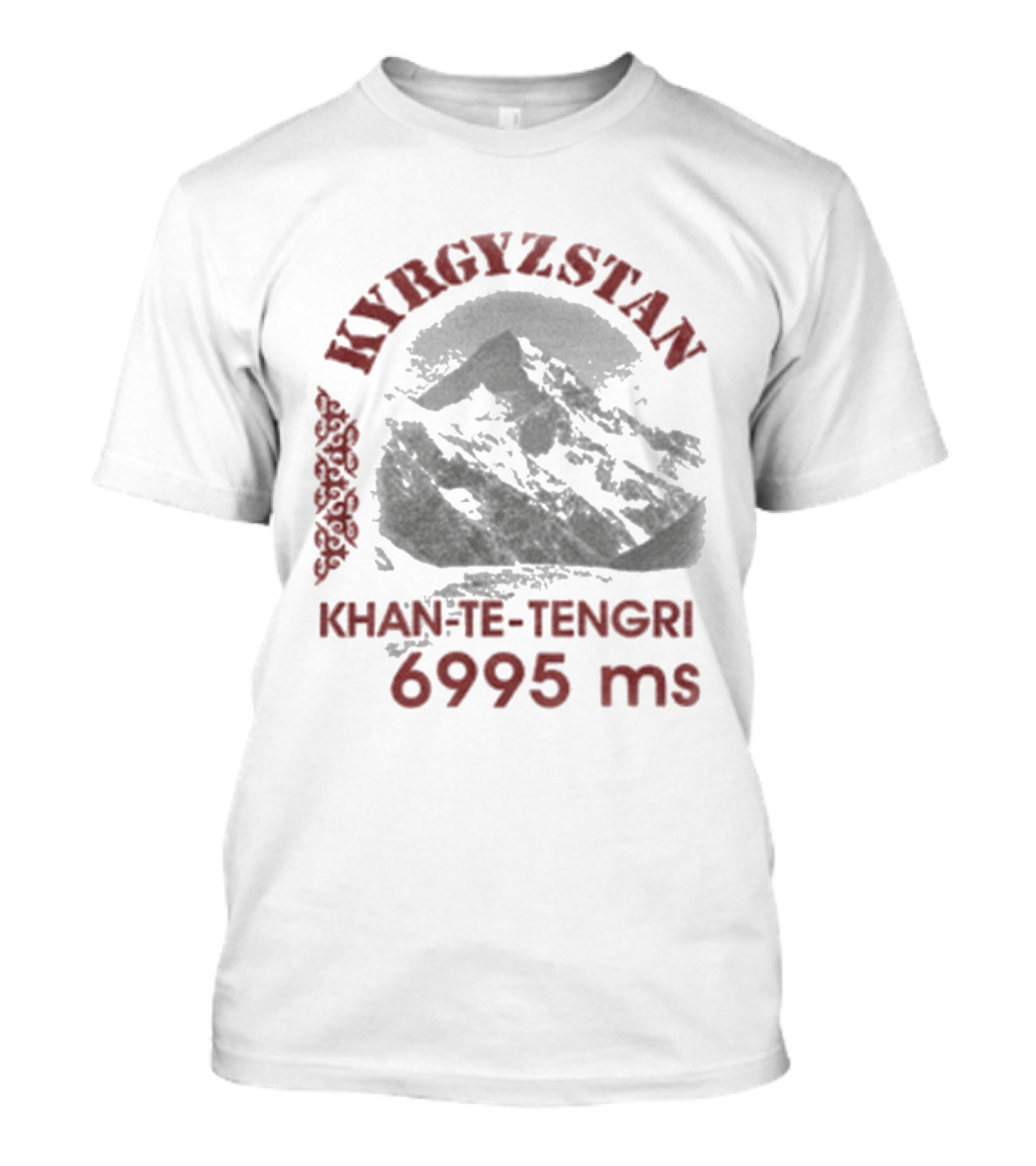 Kyrgyzstan Khan Tengri Mountain 6995 Meters T-Shirt