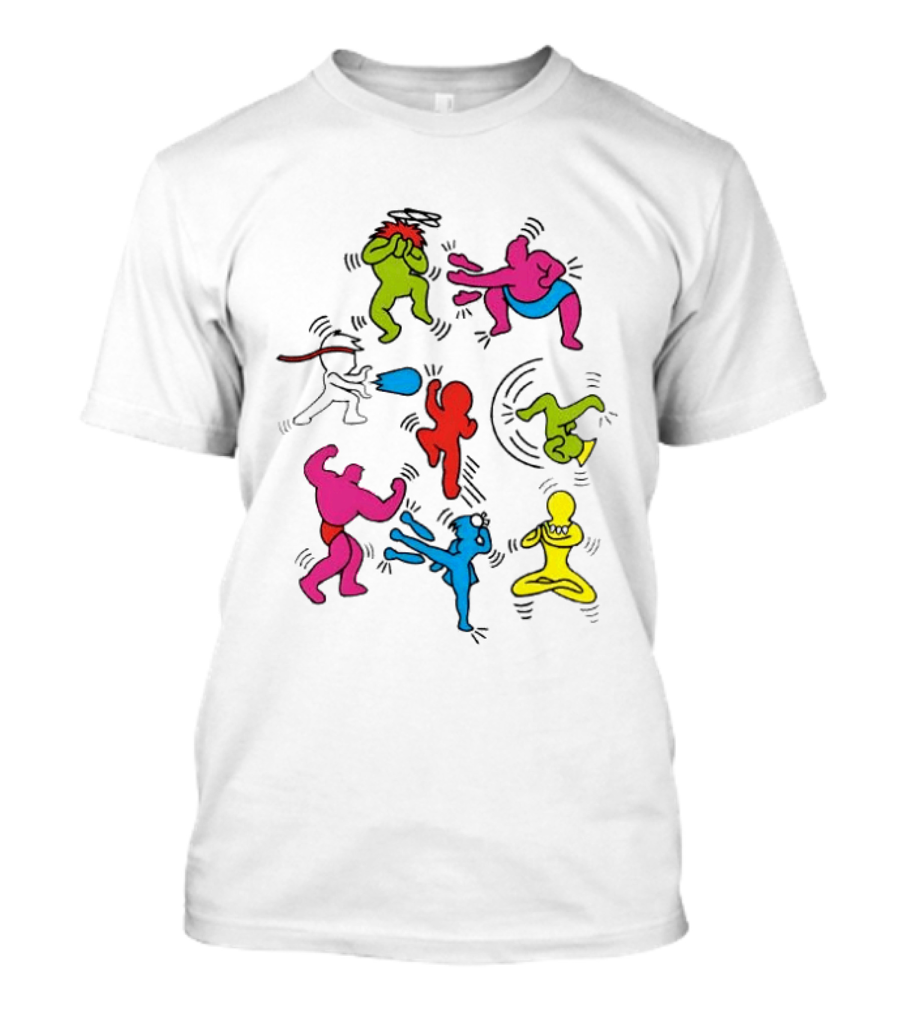 Original 8 Pop Fighter SF 2 Video Game Characters T-Shirt