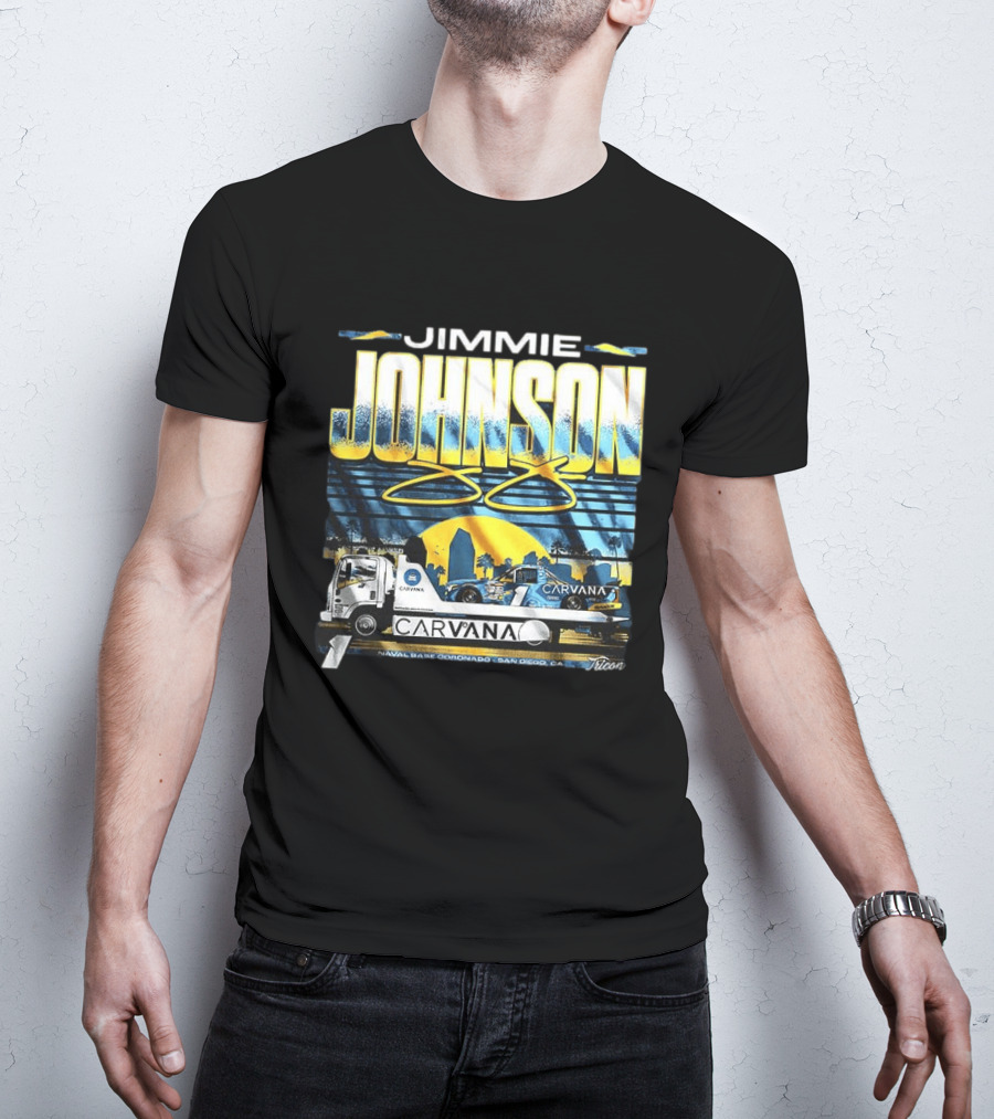 Jimmie Johnson Carvana San Diego Navy Base Coronado 48 Racing Truck T-Shirt