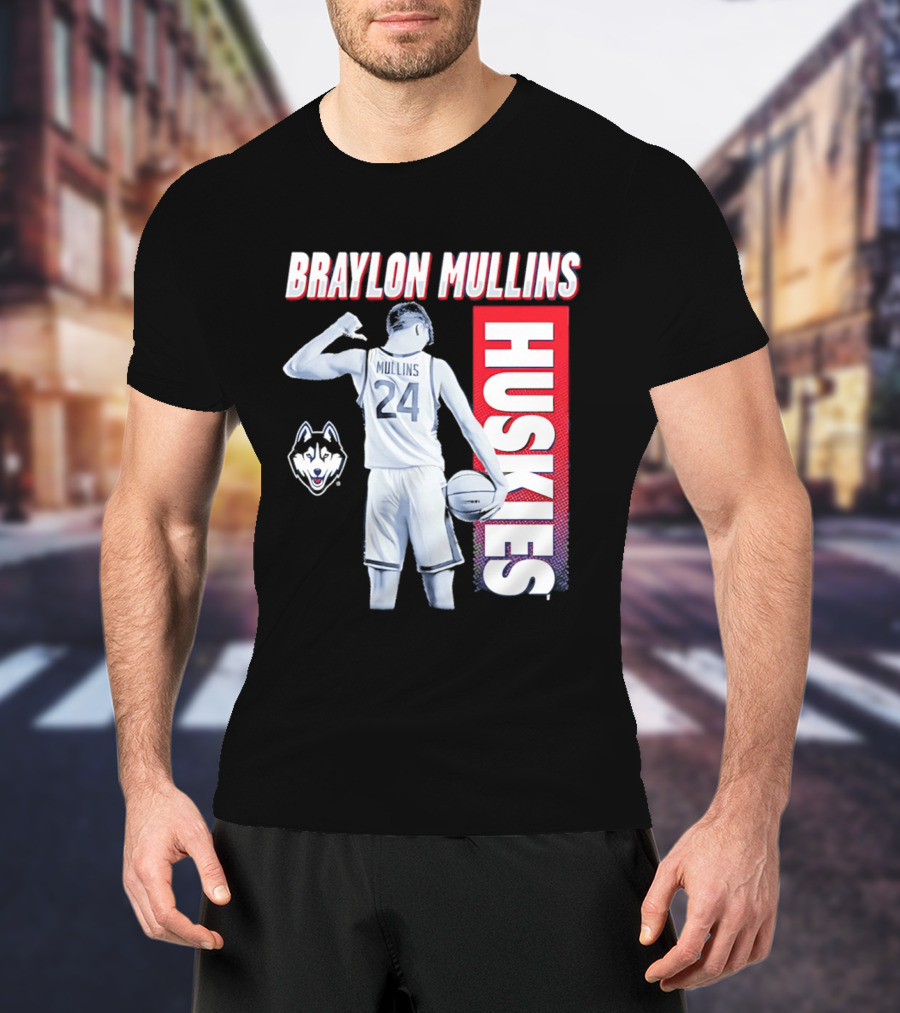 Braylon Mullins UConn Huskies Basketball 24 T-Shirt