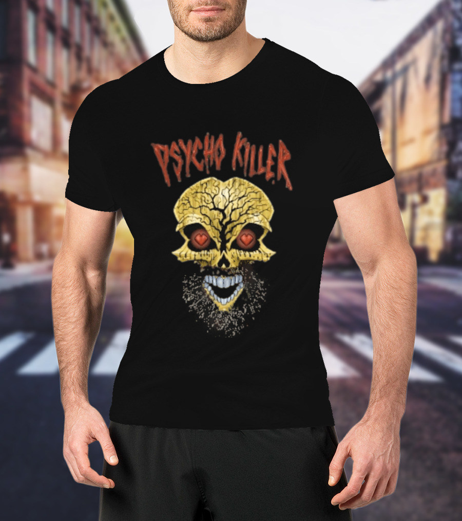 Tommaso Ciampa Psycho Killer Gold Skull With Hearts T-Shirt