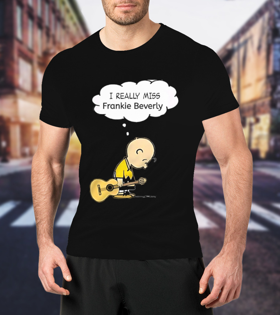 Charlie Brown I Really Miss Frankie Beverly Guitar Player T-Shirt