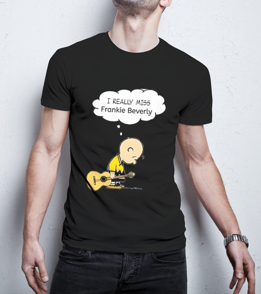 Charlie Brown I Really Miss Frankie Beverly Guitar Player T-Shirt