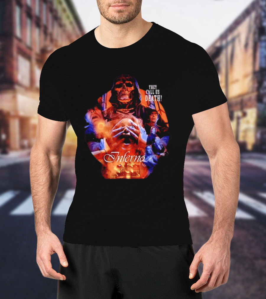 Dario Argento's Inferno They Call Us Death Horror Movie Collage T-Shirt
